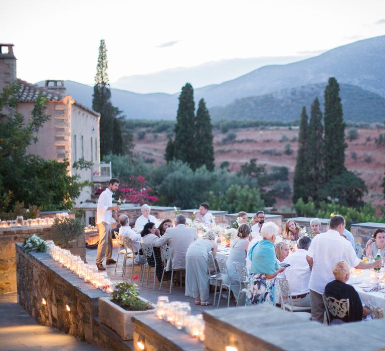 Intimate Outdoor Destination Wedding at Kinsterna Hotel & Spa in Greece | Cecelina Photography