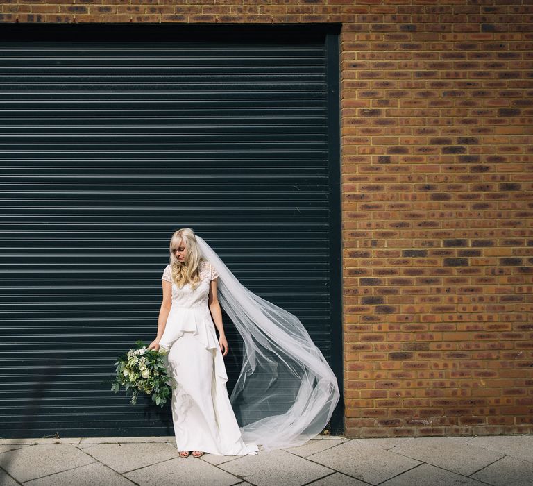 Bride in Alice Temperley Bluebell Gown | Stylish London Wedding | Eclection Photography