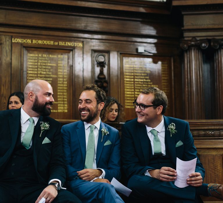 Groomsmen | Groom in Reiss Suit | Stylish London Wedding | Eclection Photography