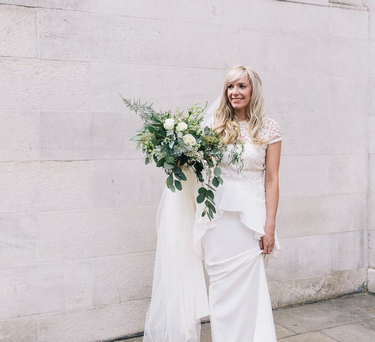 Bride in Alice Temperley Bluebell Gown | Stylish London Wedding | Eclection Photography