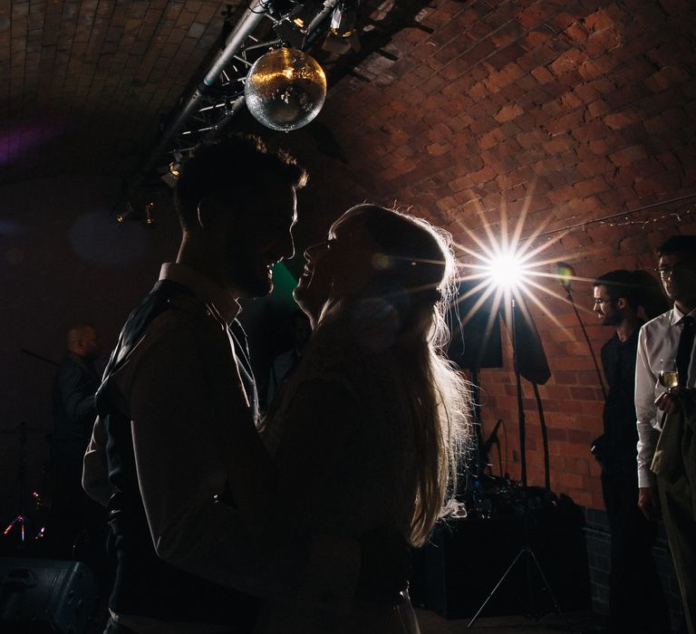 First Dance | Bride in Alice Temperley Bluebell Gown | Groom in Reiss Suit | Stylish London Wedding at Kachette | Eclection Photography