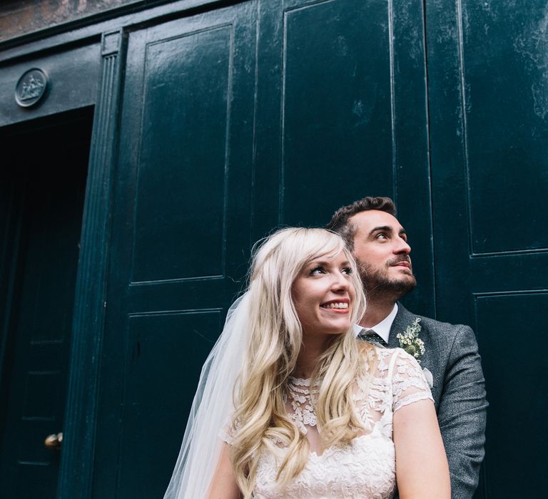 Bride in Alice Temperley Bluebell Gown | Groom in Reiss Suit | Stylish London Wedding | Eclection Photography