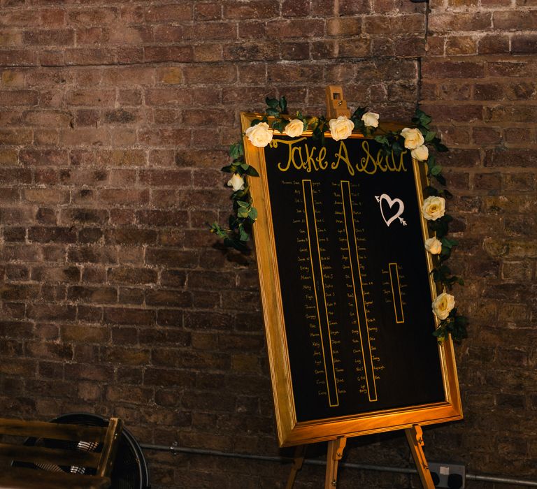 Table Plan | Stylish London Wedding at Kachette | Eclection Photography