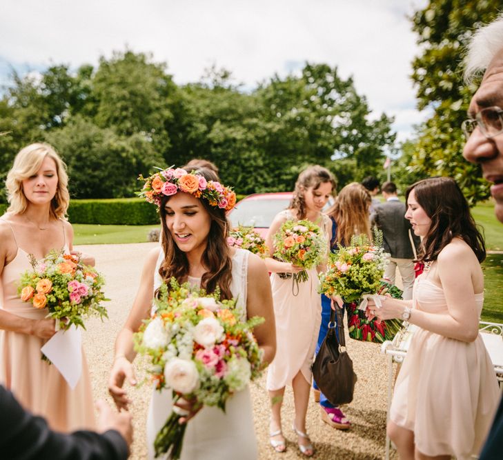 Bridesmaids In Pink ASOS Dresses