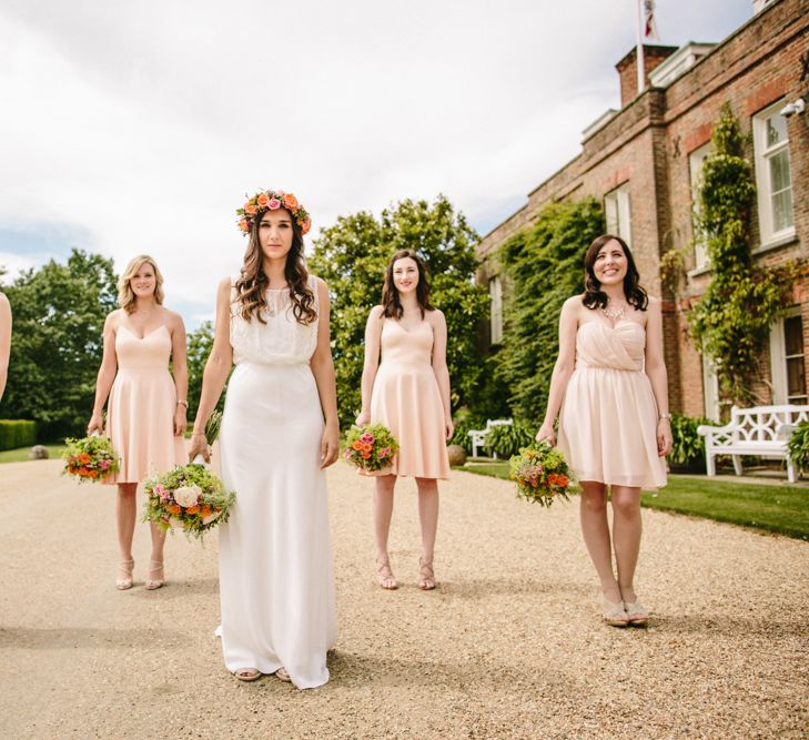 Bridesmaids In Pink ASOS Dresses