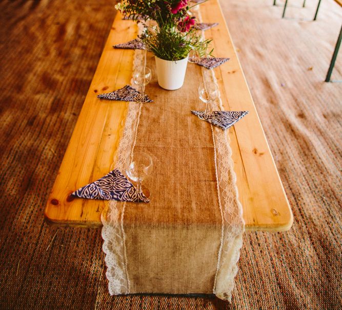 Outdoor Tipi Wedding With Rustic Decor