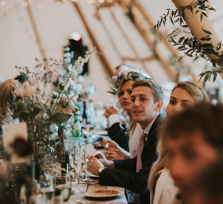 Reception | Makatipi |The Hyde Estate West Sussex | Images by Louise Scott | Boho Bride | Images by Louise Scott