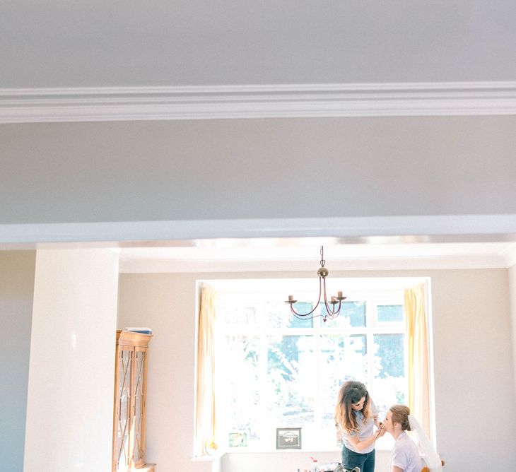 Beautiful Bride Getting Ready For Wedding