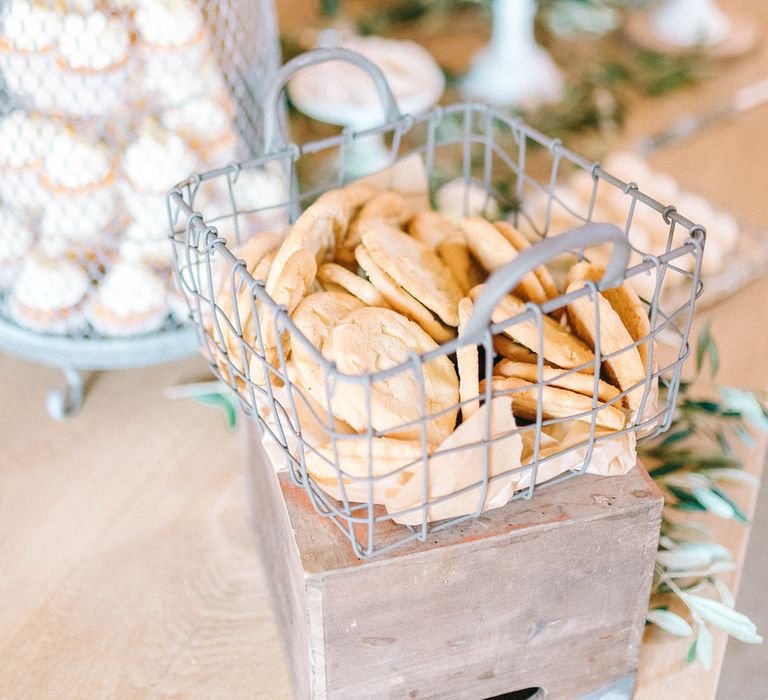 Epic Dessert Table For Wedding With Lots Of Foliage