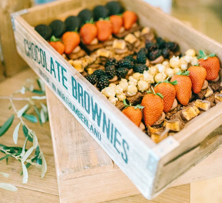 Epic Dessert Table For Wedding With Lots Of Foliage