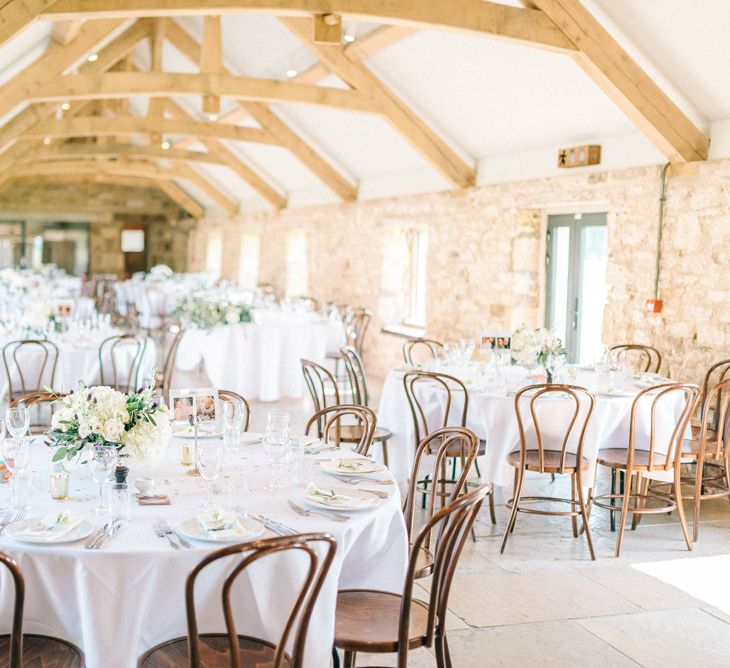 Jesus Peiro Wedding Dress With Pockets And Bridesmaids In Sky Blue Multiway Dresses At Healey Barn Northumberland With Images By Sarah Jane Ethan