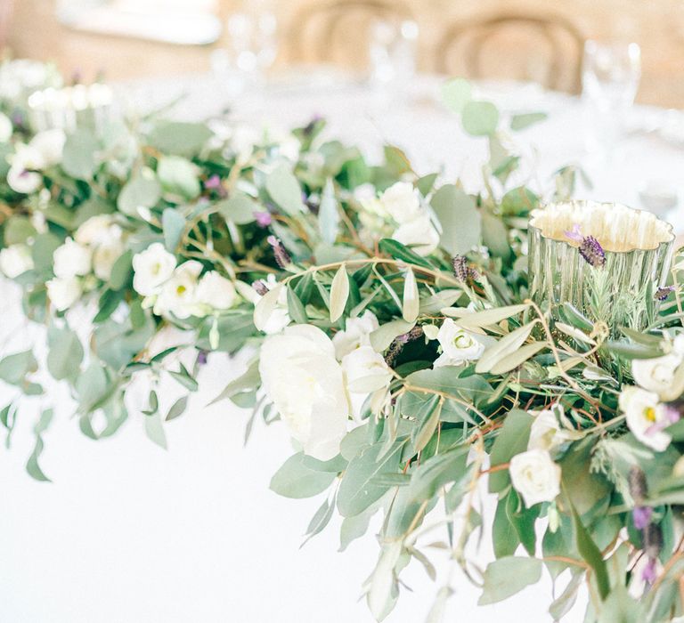 Floral Runner For Top Table