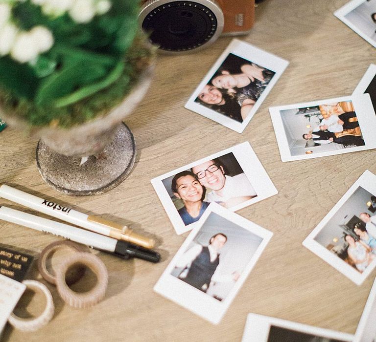 Polaroid Guest Book | Jacob & Pauline Photography | Pretty in White Films