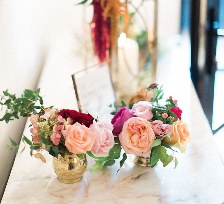 Peach, Coral, Pink, Fuchsia, Red & Burgundy Floral Decor by Westwood Design | Jacob & Pauline Photography | Pretty in White Films