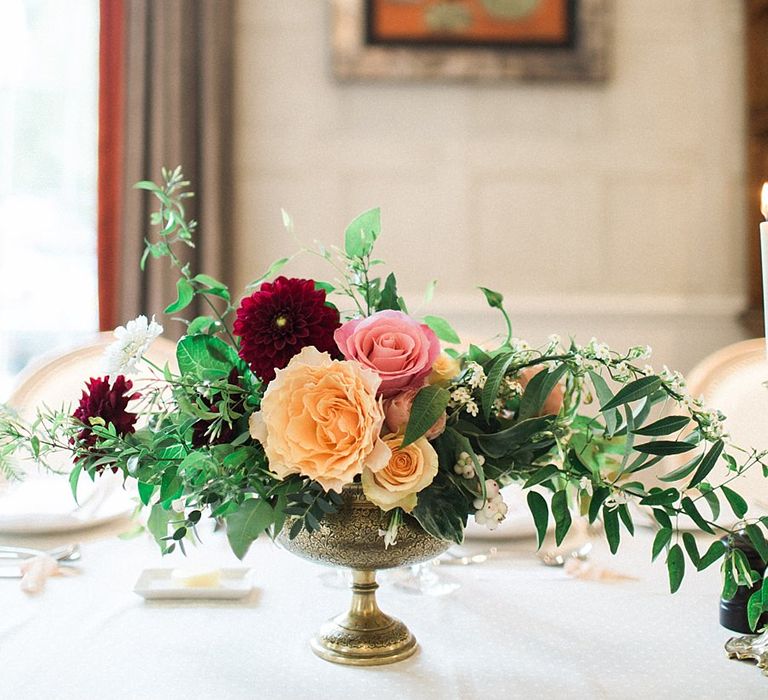 Peach, Coral, Pink, Fuchsia, Red & Burgundy Floral Decor by Westwood Design | Jacob & Pauline Photography | Pretty in White Films