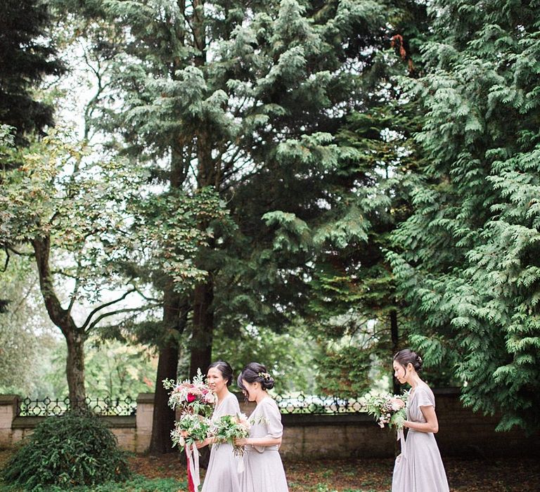 Bridesmaids in Grey Love Potion Dresses | Jacob & Pauline Photography | Pretty in White Films