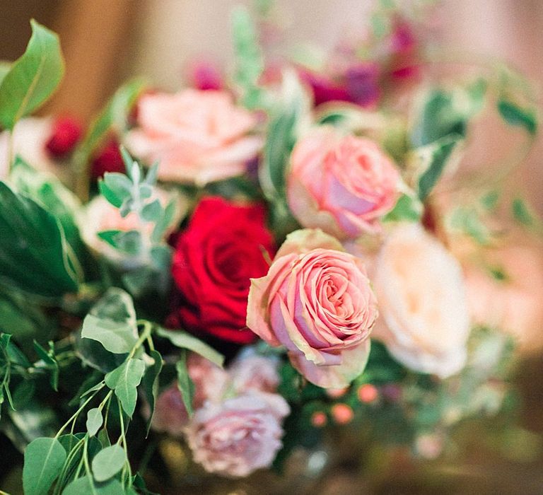 Peach, Coral, Pink, Fuchsia, Red & Burgundy Floral Decor by Westwood Design | Jacob & Pauline Photography | Pretty in White Films