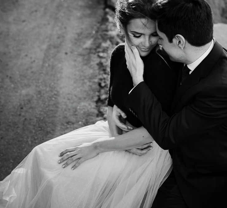 Intimate Elopement In New York City With Bride In Black Sweater And Blue Tulle Skirt And A Ponytail With Images From Forester Fotografos