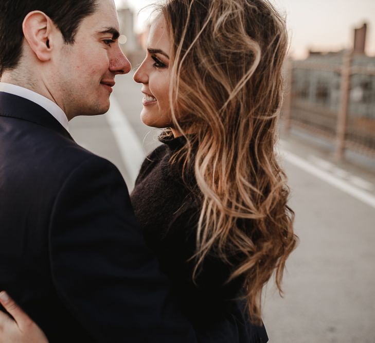 Intimate Elopement In New York City With Bride In Black Sweater And Blue Tulle Skirt And A Ponytail With Images From Forester Fotografos