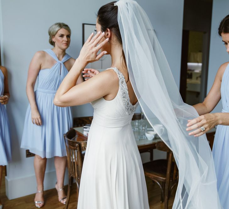 Bride in Jenny Packham Wedding Dress | Natalie J Weddings