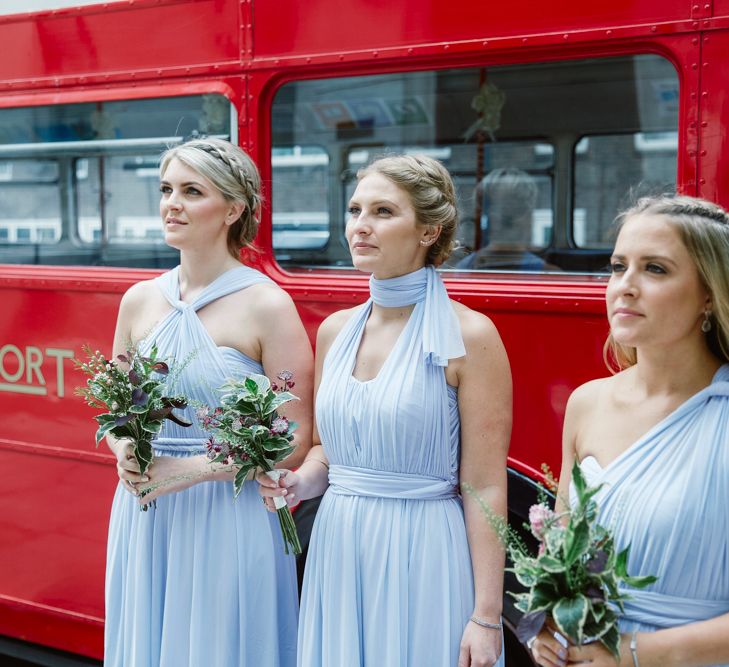 Bridesmaids in Lilac ASOS Bridesmaid Dresses | Bride in Jenny Packham Wedding Dress | Natalie J Weddings