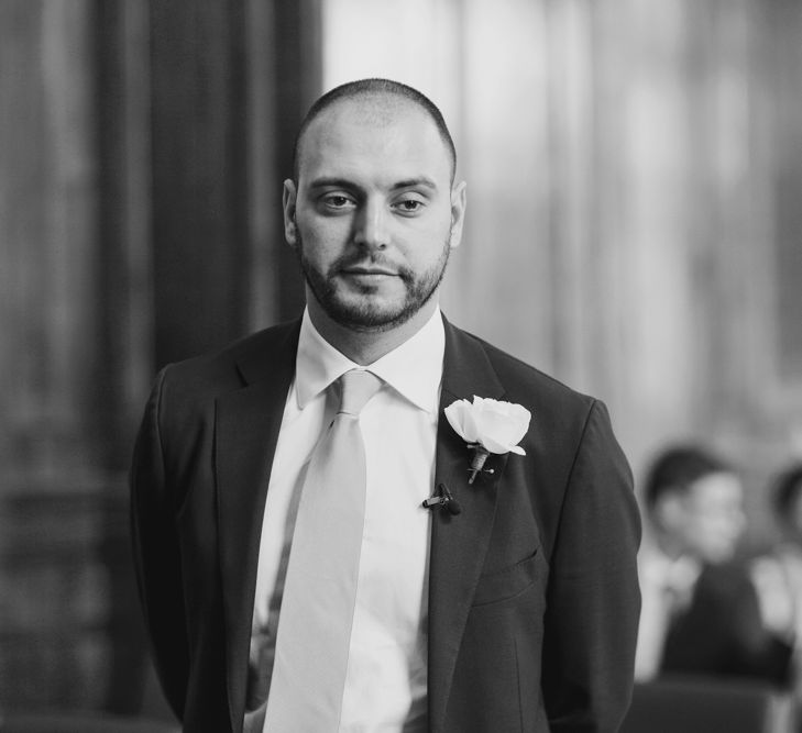 Groom in Suit Supply | Hackney Town Hall Wedding | Bride in Jenny Packham Wedding Dress | Natalie J Weddings