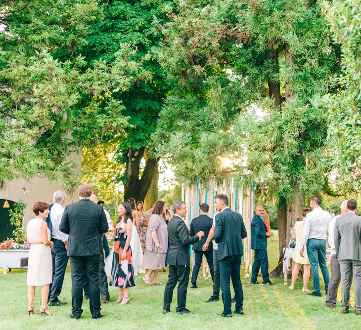 Outdoor Reception Wedding Guests