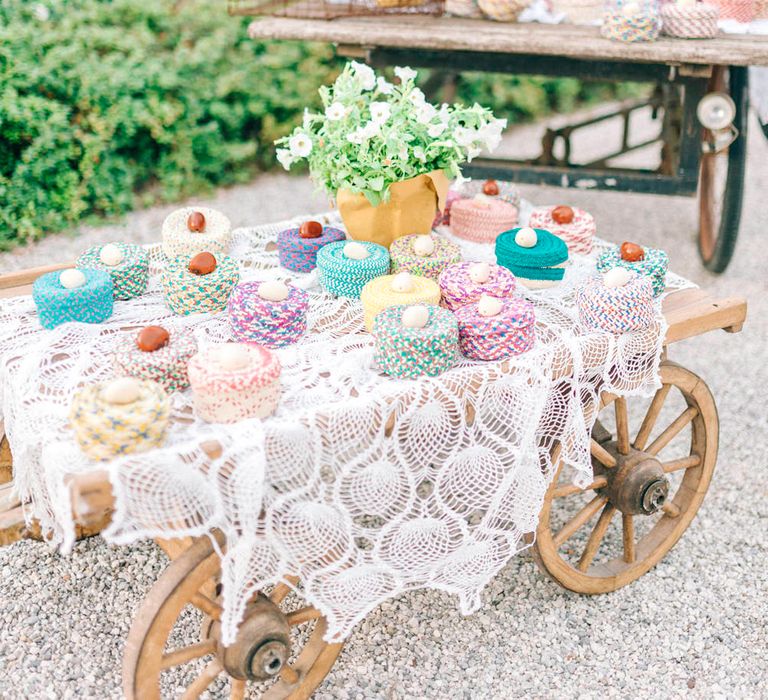 Rustic Cart Wedding Decor