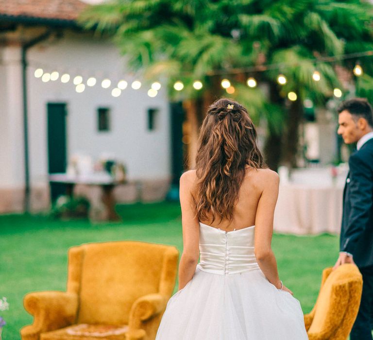 Bride in Stefano Blandaleone Wedding Dress