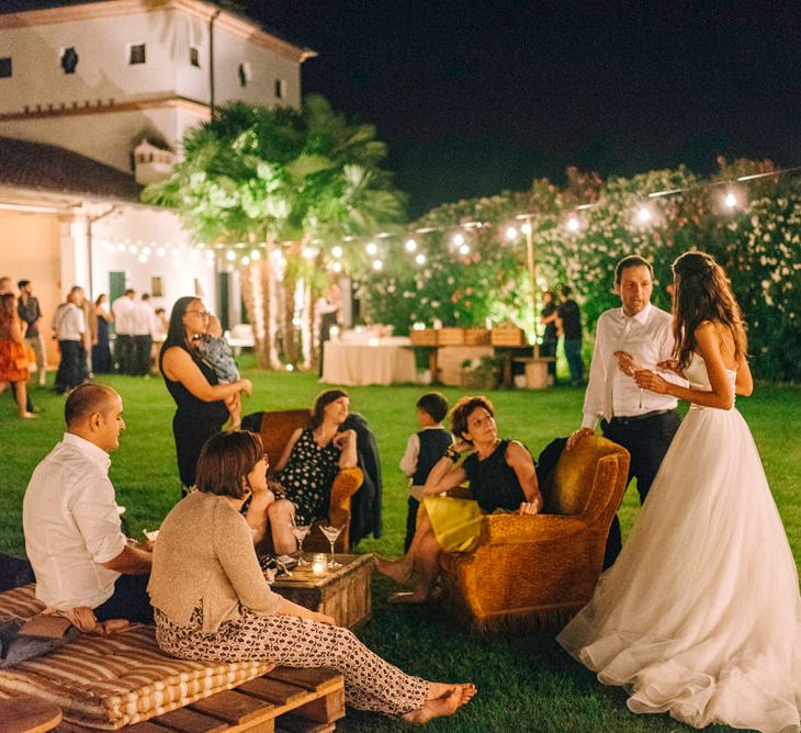 Festoon Lights, Pool Side Seating