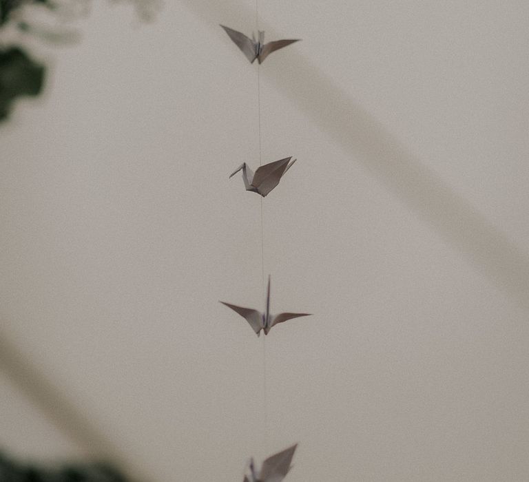 Paper Cranes Wedding Decor