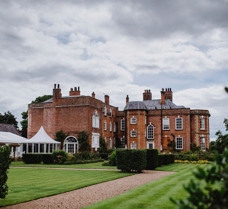 Elegant White Wedding At Iscoyd Park With Bride In Pronovias & Blossom Tree Installation Marquee With Images From Steve Gerrard Photography