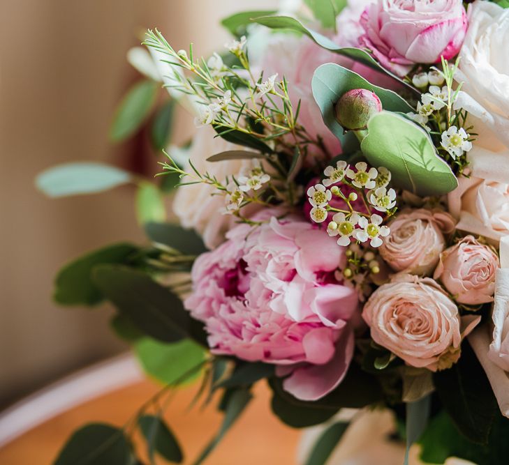 Pink Peony Bridal Bouquet | Tuscany Wedding | Due su Due Photography