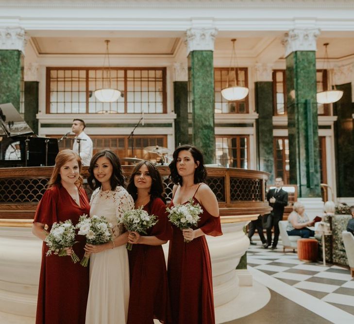 Stylish City Wedding at The Happenstance | Giambattista Valli Gown | ReWritten Bridesmaid Dresses | The Curries Photography | Ray McShane Films