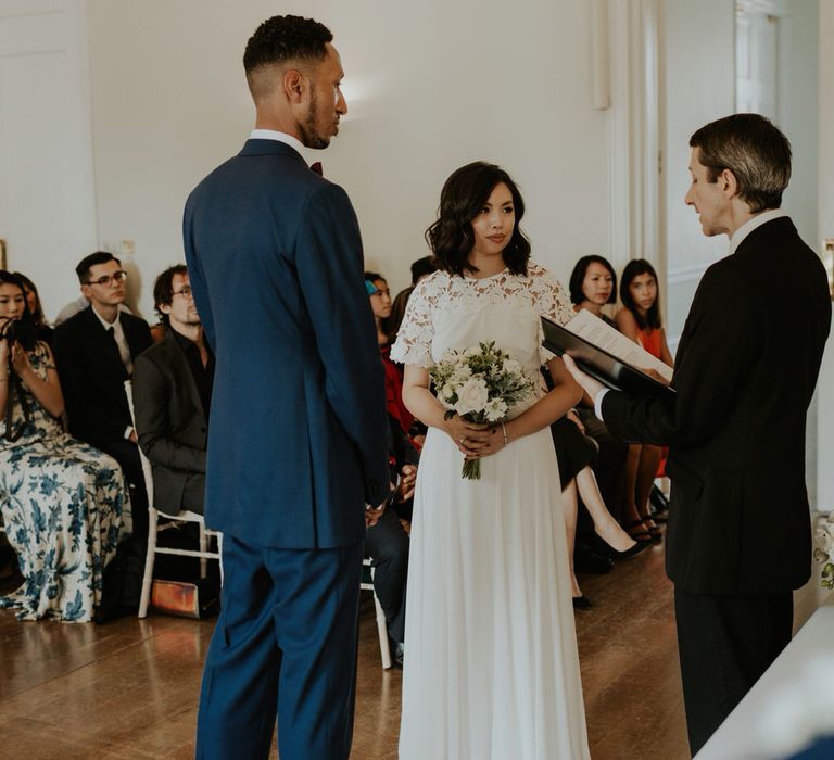 Stylish City Wedding at The Happenstance | Giambattista Valli Gown | ReWritten Bridesmaid Dresses | The Curries Photography | Ray McShane Films