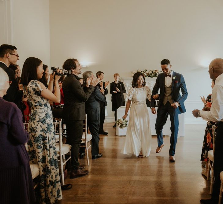 Stylish City Wedding at The Happenstance | Giambattista Valli Gown | ReWritten Bridesmaid Dresses | The Curries Photography | Ray McShane Films