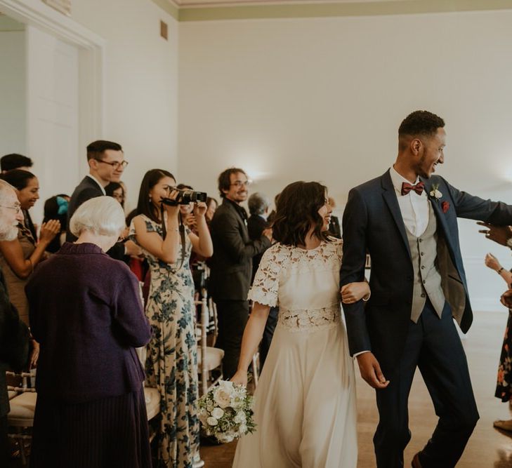 Stylish City Wedding at The Happenstance | Giambattista Valli Gown | ReWritten Bridesmaid Dresses | The Curries Photography | Ray McShane Films