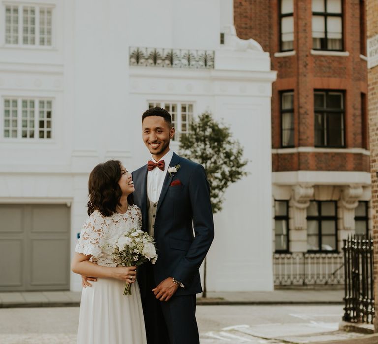 Stylish City Wedding at The Happenstance | Giambattista Valli Gown | ReWritten Bridesmaid Dresses | The Curries Photography | Ray McShane Films