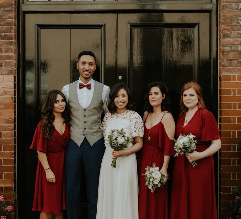 Stylish City Wedding at The Happenstance | Giambattista Valli Gown | ReWritten Bridesmaid Dresses | The Curries Photography | Ray McShane Films