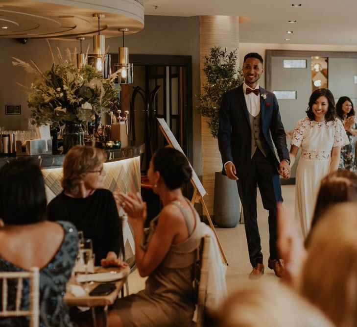 Stylish City Wedding at The Happenstance | Giambattista Valli Gown | ReWritten Bridesmaid Dresses | The Curries Photography | Ray McShane Films