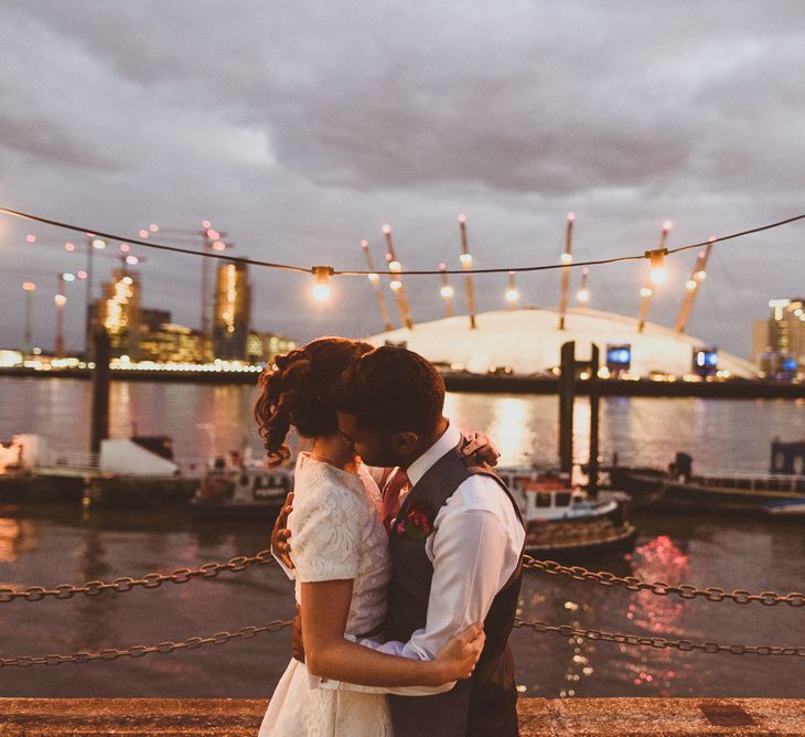 City Lights | Tropical Trinity Buoy Wharf Wedding | Matt Penberthy Photography