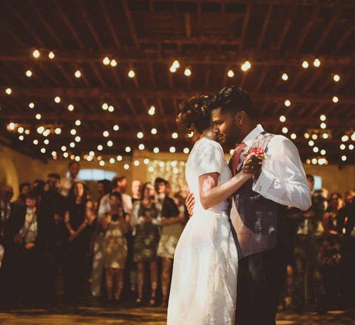 Fairy Light First Dance | Tropical Trinity Buoy Wharf Wedding | Matt Penberthy Photography