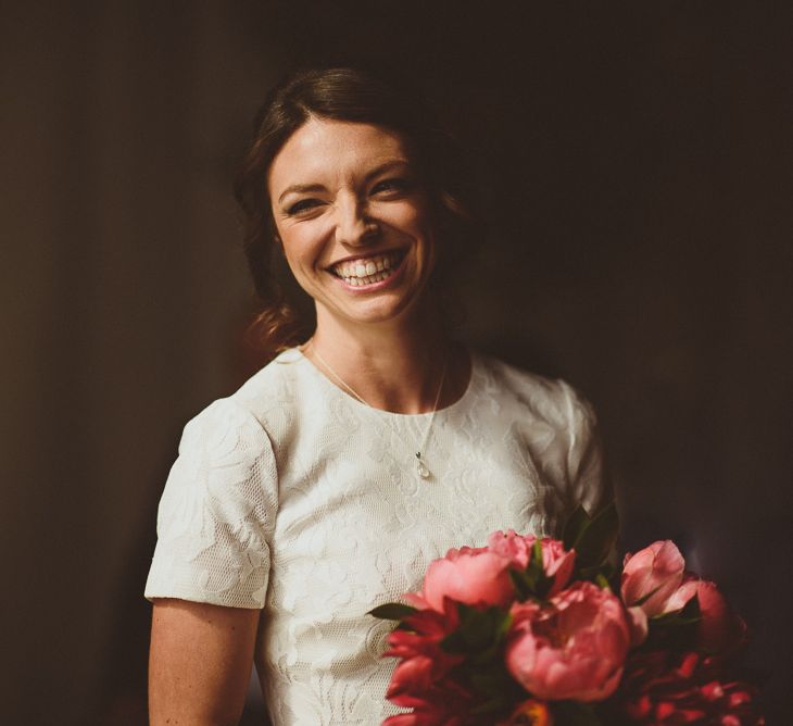 Bride in Ted Baker Separates | Tropical Trinity Buoy Wharf Wedding | Matt Penberthy Photography