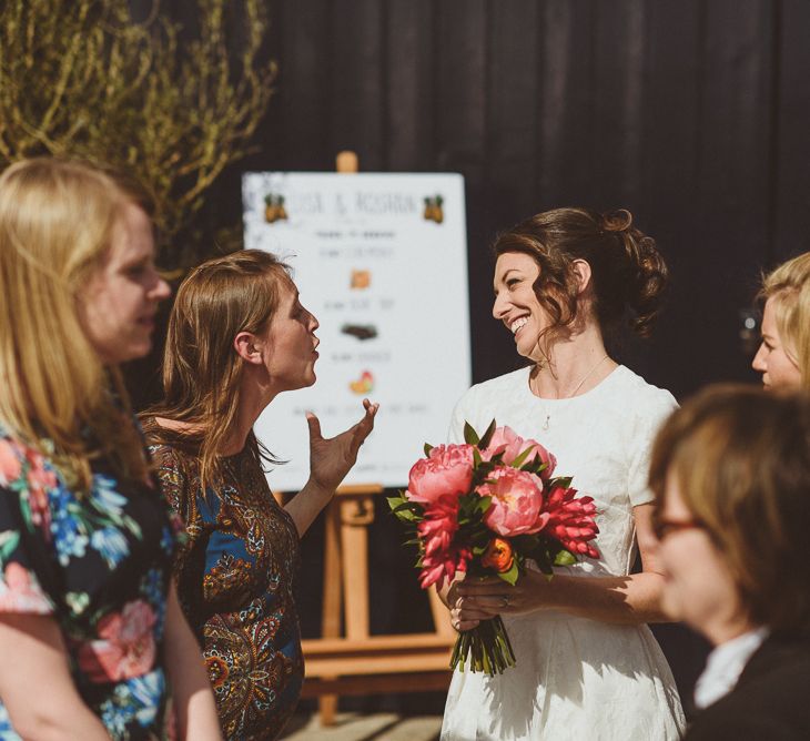 Bride in Ted Baker Separates | Tropical Trinity Buoy Wharf Wedding | Matt Penberthy Photography