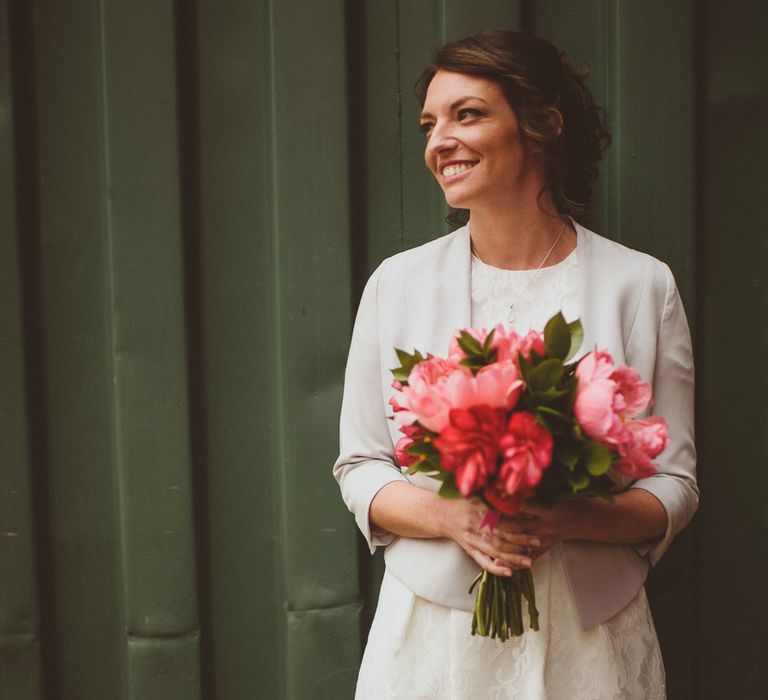 Bride in Ted Baker Separates | Tropical Trinity Buoy Wharf Wedding | Matt Penberthy Photography