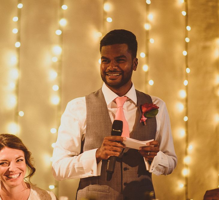 Bride in Ted Baker Separates | Groom in Hugo Boss | Tropical Trinity Buoy Wharf Wedding | Matt Penberthy Photography