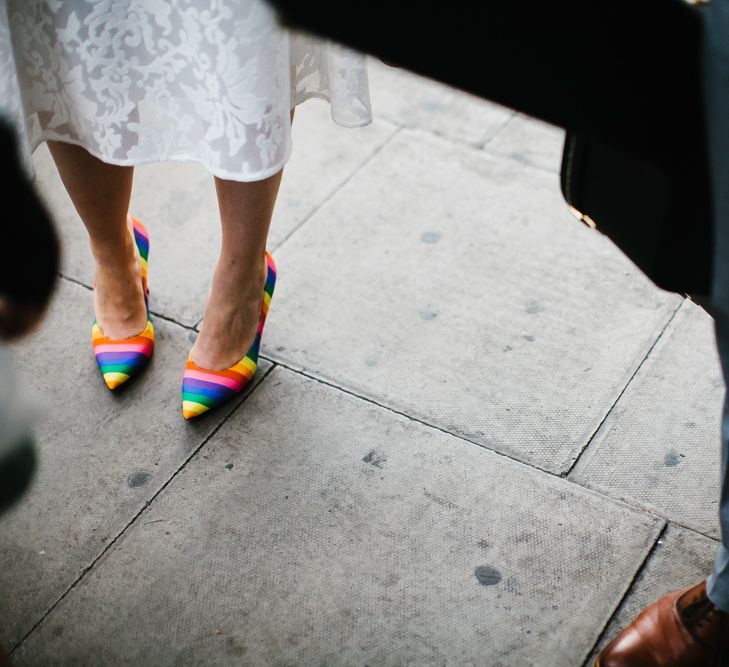 Rainbow Bridal Shoes