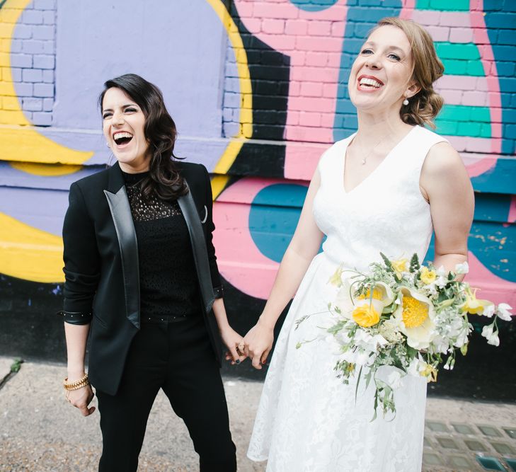 Bride & Bride Urban Portrait