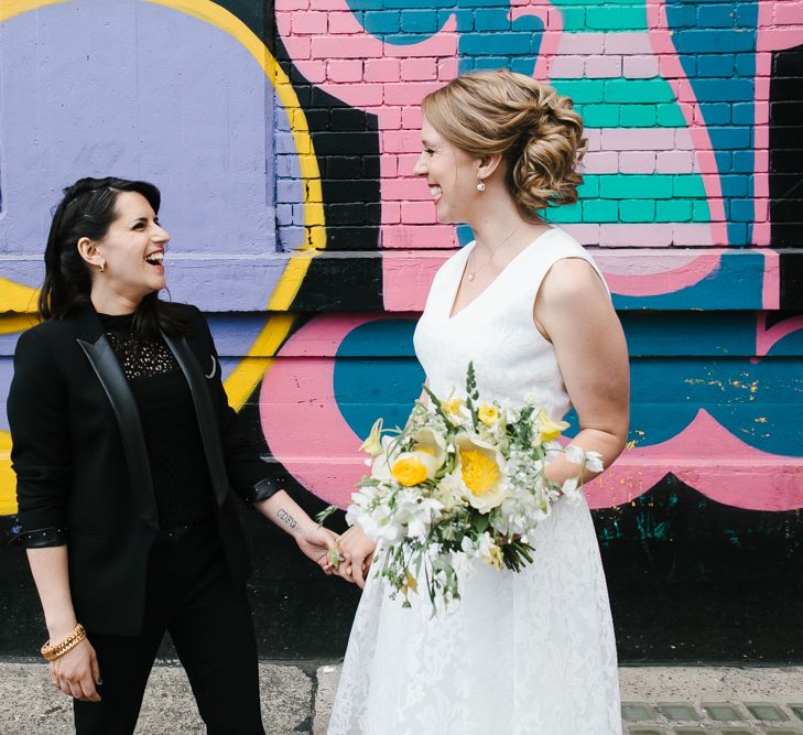 Bride & Bride Urban Portrait