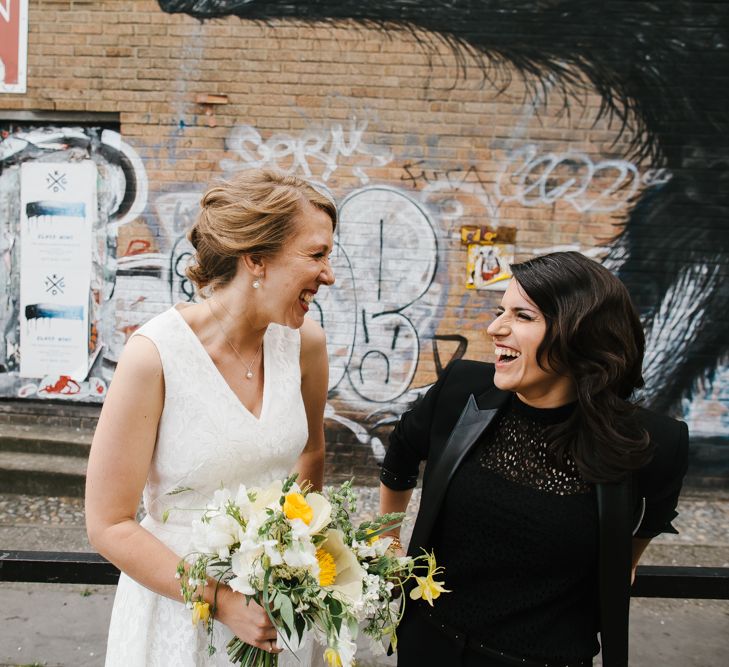 Bride & Bride Urban Portrait